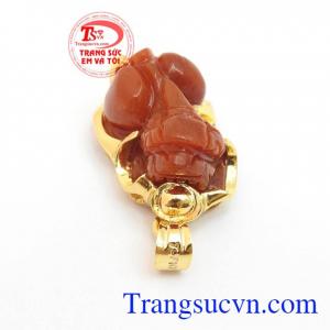 Mặt dây Tỳ hưu vàng tây sang trọng