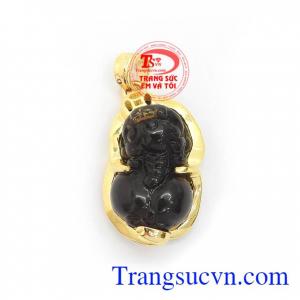 Mặt dây Tỳ hưu thạch anh khói, Mặt Dây Tỳ Hưu Hưng Thịnh chạm khắc Tỳ hưu tinh xảo, độc đáo