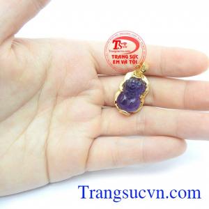 Mặt Dây Tỳ Hưu Cát Khí chạm khắc Tỳ hưu tinh xảo, sắc nét, phù hợp nhiều loại dây chuyền khác nhau