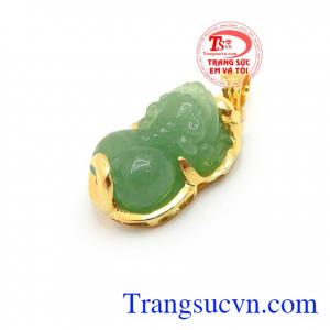 Mặt Dây Tỳ Hưu Phúc Lộc bọc vàng thời trang