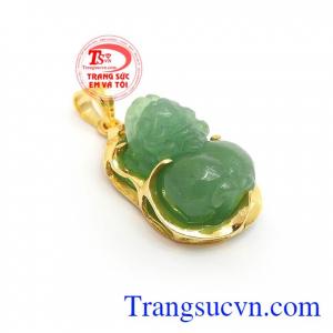 Mặt Tỳ Hưu Ngậm Tiền Tài Lộc chạm khắc