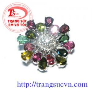 Mặt  tourmaline xinh