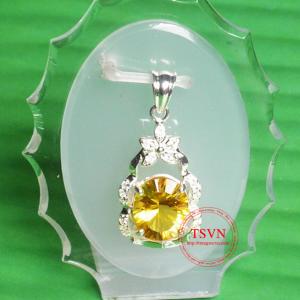 Mặt dây gắn đá Thạch Anh 3