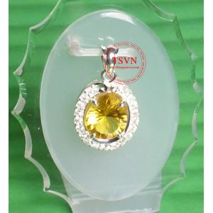 Mặt dây gắn đá Thạch Anh 6