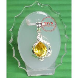 Mặt dây gắn đá Thạch Anh 11