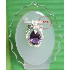 Mặt dây gắn đá Thạch Anh 13