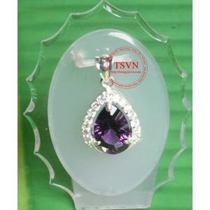 Mặt dây gắn đá Thạch Anh Tím