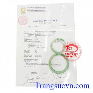 Giấy kiểm định Vòng ngọc đẹp kiểm định SJC