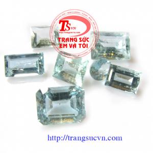 Aquamarine Facet-chữ nhật đẹp