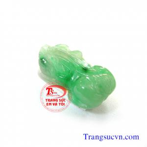 Tỳ hưu lục nhạt thiên nhiên, bán Tỳ hưu lục nhạt thiên nhiên giá Tỳ hưu lục nhạt thiên nhiên có giấy kiểm định đá quý Tỳ hưu lục nhạt thiên nhiên