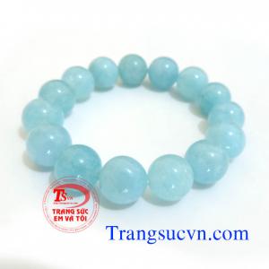 Vòng tay Aquamarine thiên nhiên 100% đẹp