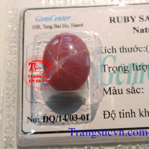 Star Ruby Natural-Ruby sao thiên nhiên