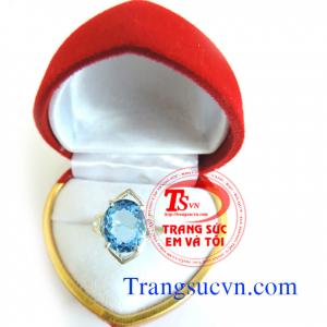 Nhẫn nữ topaz bac ta