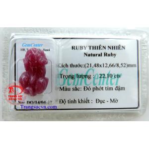 Tỳ hưu ruby tự nhiên ép vỉ