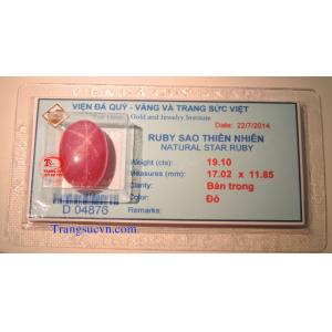 Ruby sao lục yên đẹp