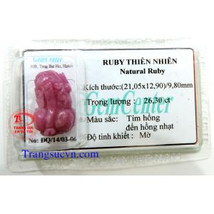 Tỳ hưu đá quý ruby