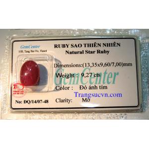 Natural Star ruby vietnam