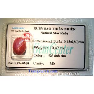 Ruby sao tự nhiên sao nét