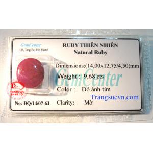 Ruby thiên nhiên ép vỉ