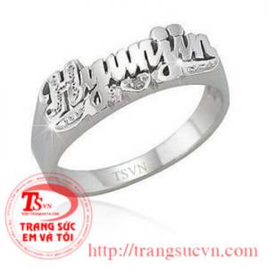 Nhẫn chữ theo yêu cầu Nhẫn chữ theo yêu cầu