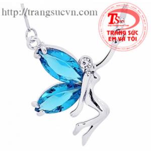 Mặt dây topaz xanh