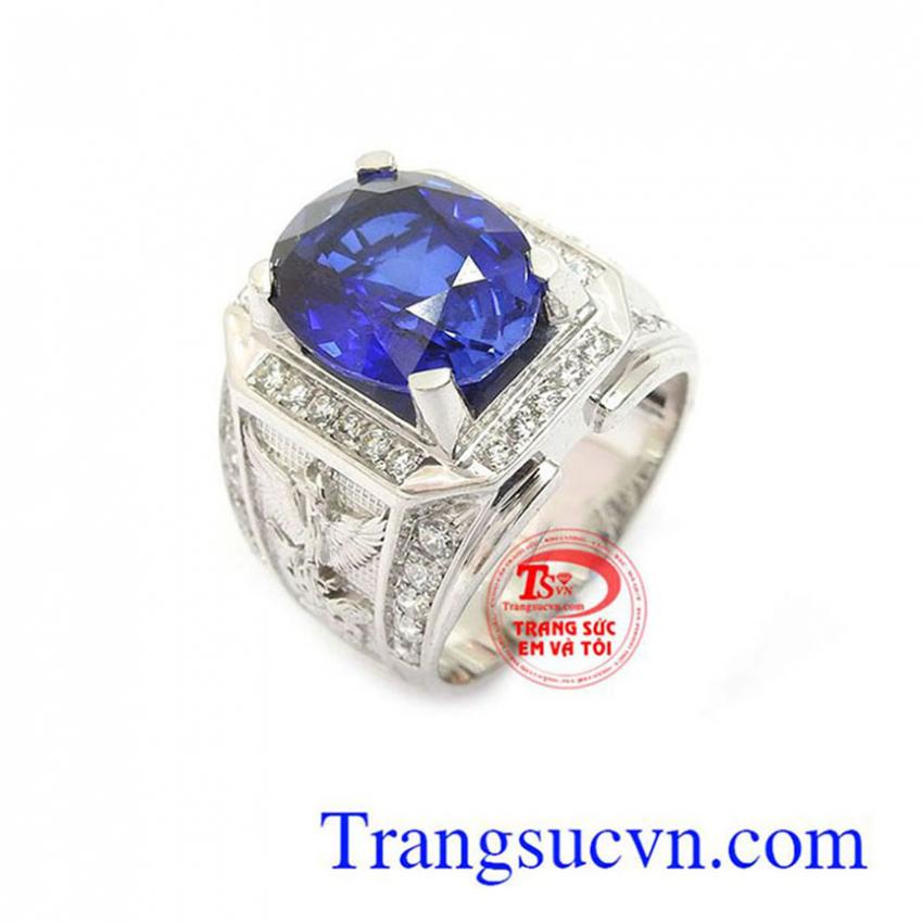 Nhẫn vàng trắng nam thời trang