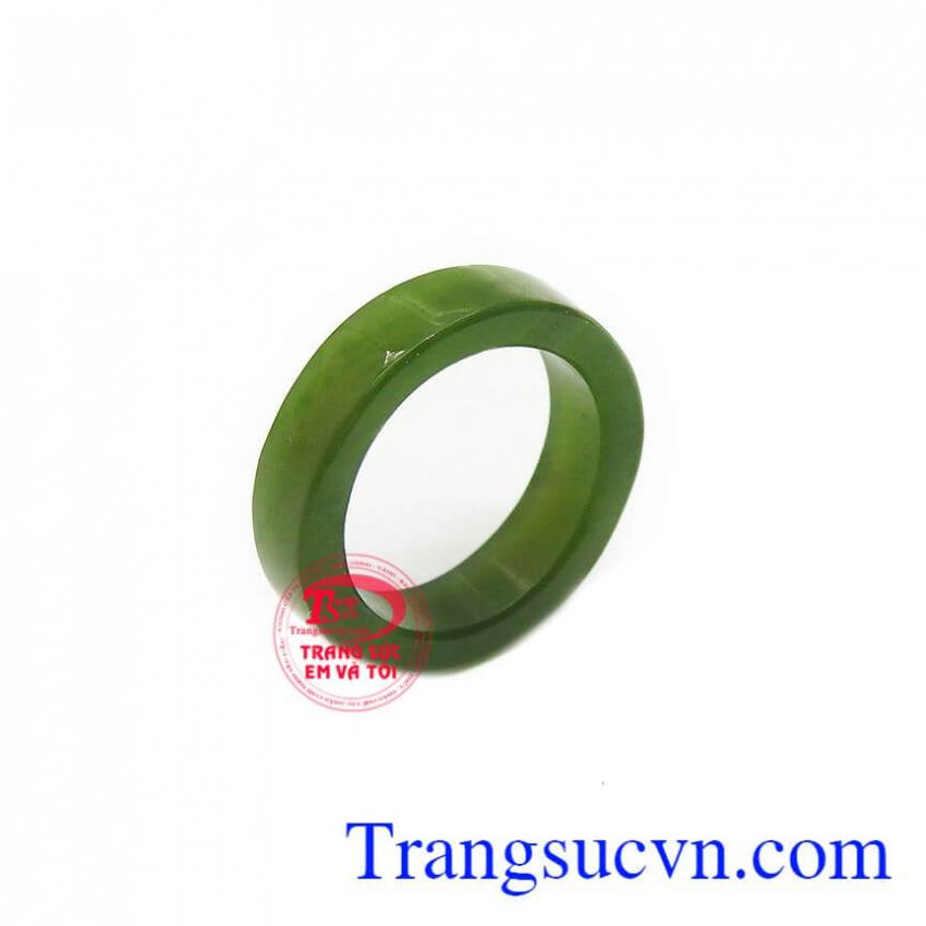 Nhẫn cẩm thạch bản vuông ngón út