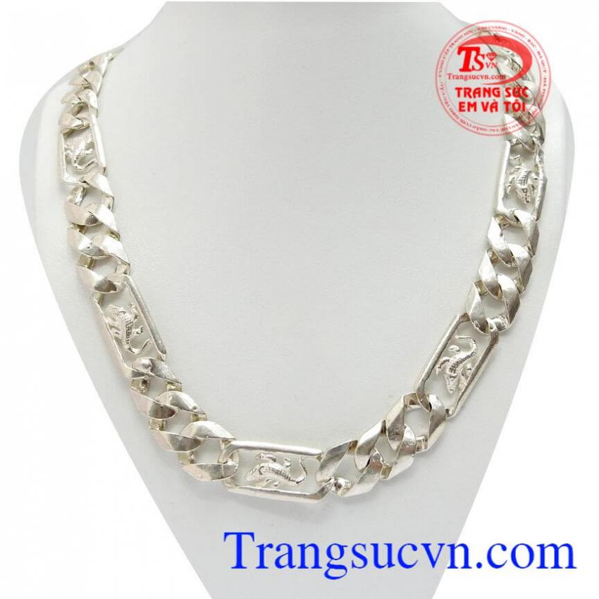 Dây chuyền bạc nam hàng hiệu