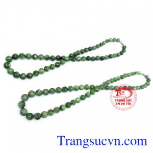 Chuỗi vòng cổ ngọc cẩm thạch thiên nhiên, món quà ý nghĩa dành tặng các bà, các mẹ