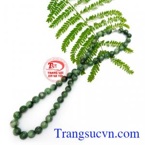 Chuỗi vòng cổ ngọc cẩm thạch thiên nhiên, món quà ý nghĩa dành tặng các bà, các mẹ