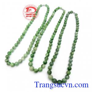 Chuỗi cổ ngọc cẩm thạch quý phái là sản phẩm vòng ngọc cẩm thạch thiên nhiên