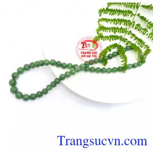 Chuỗi vòng cổ ngọc đẹp là sản phẩm ngọc cẩm thạch thiên nhiên, sản phẩm ngọc đẹp thường được các bà, các mẹ ưa thích