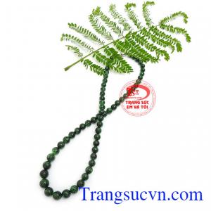 Chuỗi cổ ngọc cẩm thạch bình an có giấy kiểm định, giao hàng nhanh trên toàn quốc