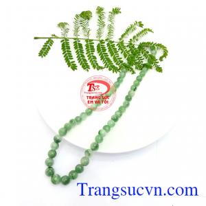 Chuỗi cổ jadeite thiên nhiên có giấy kiểm định, giao hàng nhanh trên toàn quốc