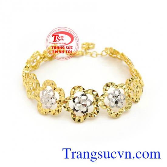 Lắc Tay Vàng 10k Độc Đáo kiểu dáng mới lạ, mang lại sự thanh lịch, quý phái và đẳng cấp cho phái đẹp