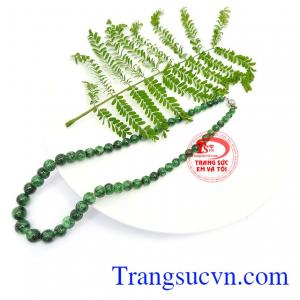 Chuỗi cổ ngọc cẩm thạch tài lộc có giấy kiểm định đá quý, giao hàng nhanh trên toàn quốc