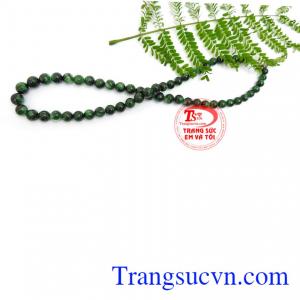 Chuỗi vòng cổ ngọc cẩm thạch cao cấp có giấy kiểm định đá thiên nhiên, giao hàng nhanh trên toàn quốc