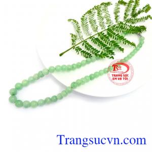 Chuỗi ngọc jadeite quý phái có giấy kiểm định đá thiên nhiên, giao hàng nhanh trên toàn quốc