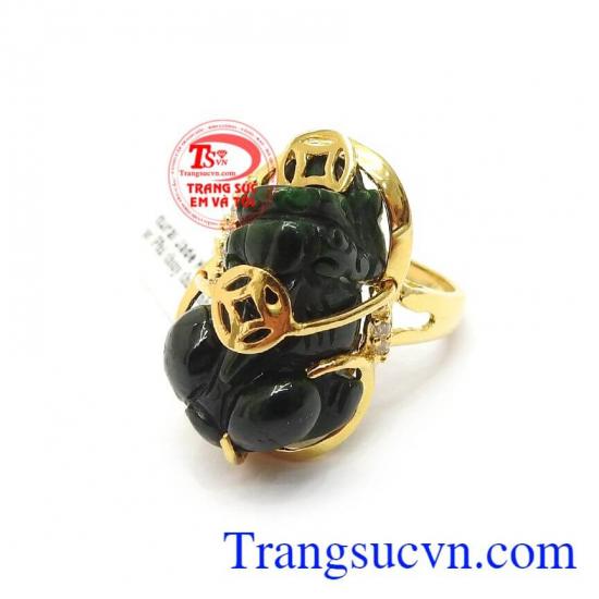 Nhẫn nữ Tỳ hưu phong thủy tài lộc