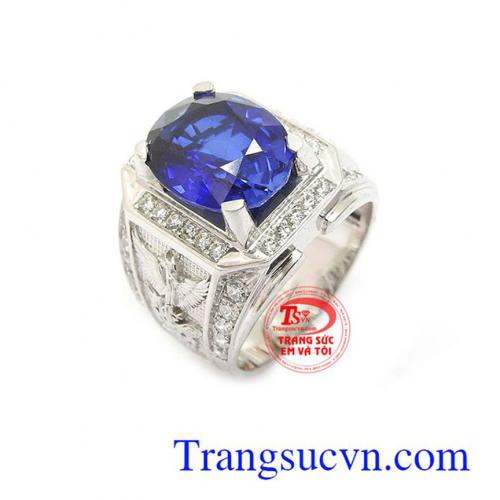 Nhẫn vàng trắng nam thời trang là sản phẩm nhẫn nam đẹp sang trọng, thanh lịch