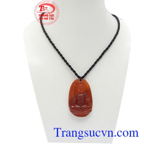 Mặt dây phật bản mệnh tuổi dậu là sản phẩm đá mã não thiên nhiên