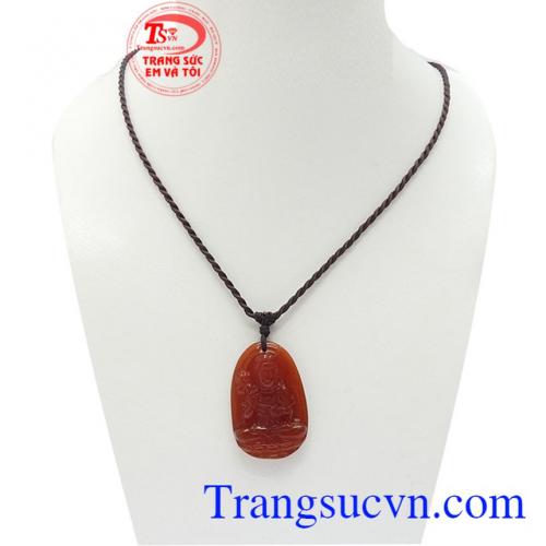 Mặt dây phật bản mệnh tuổi ngọ là sản phẩm đá mã não thiên nhiên