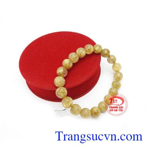 Chuỗi tay thạch anh tóc là một món quà đầy ý nghĩa để dành tặng cho người thân hoặc bạn bè của bạn.