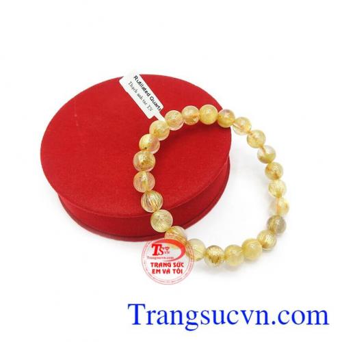 Chuỗi thạch anh tóc sẽ là món quà phong thủy phù hợp để dành tặng cho người thân hoặc bạn bè.