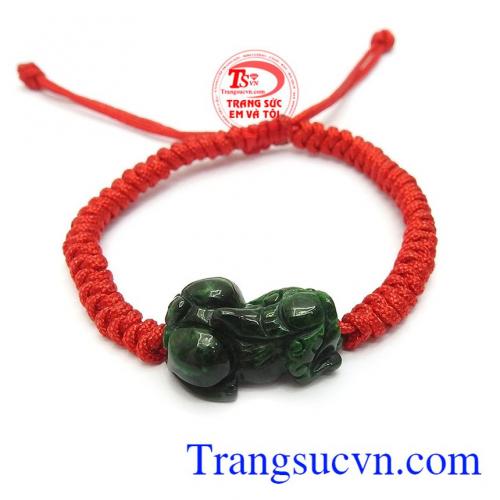 Dây tết tì hưu ngọc cẩm thạch may mắn tết dây đỏ đẹp, cá tính