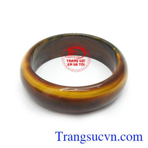 Vòng Ngọc Thiên Nhiên May Mắn đeo hợp thời trang và phong thủy phái đẹp, Ngọc mắt hổ trong phong thủy có tác dụng dùng để xua đuổi tà ma, đem lại sự mạnh mẽ, may mắn và thịnh vượng cho người đeo