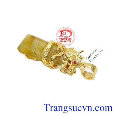 Mắt rồng gắn 2 viên ruby sang trọng