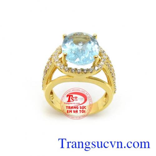 Nhẫn Nữ Topaz Bình An