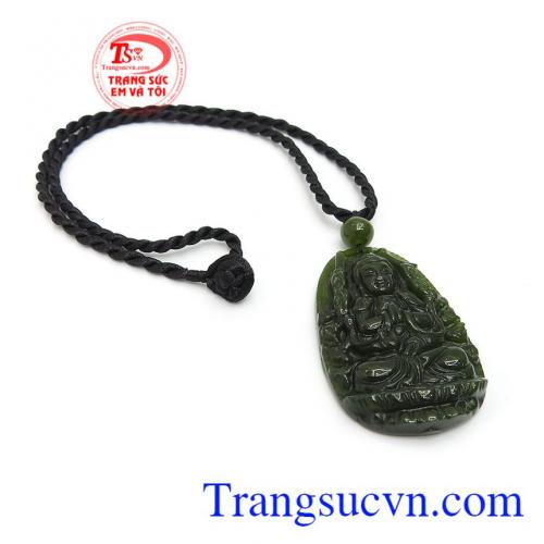 Mặt dây phật bản mệnh tuổi tý là sản phẩm ngọc nephrite thiên nhiên