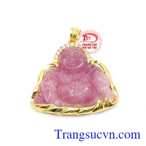 Mặt phật di lặc ruby tinh tế